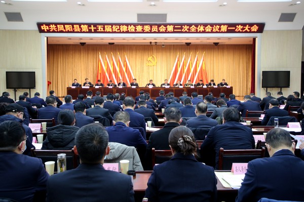 中国共产党凤阳县第十五届纪律检查委员会第二次全体会议召开.jpg